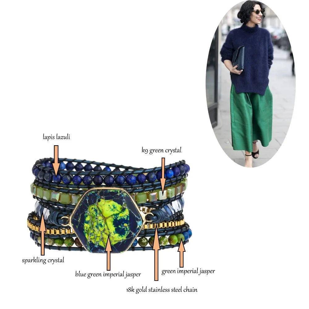 Lapis Harmony Wrap