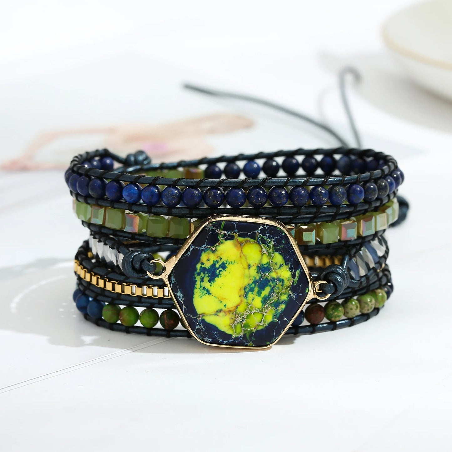 Lapis Harmony Wrap