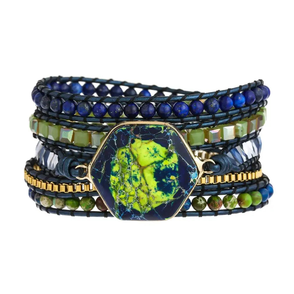 Lapis Harmony Wrap
