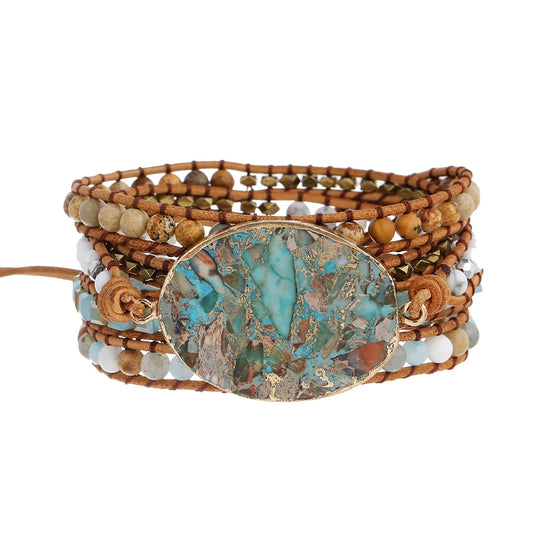 Ophelia Jasper Wrap Bracelet