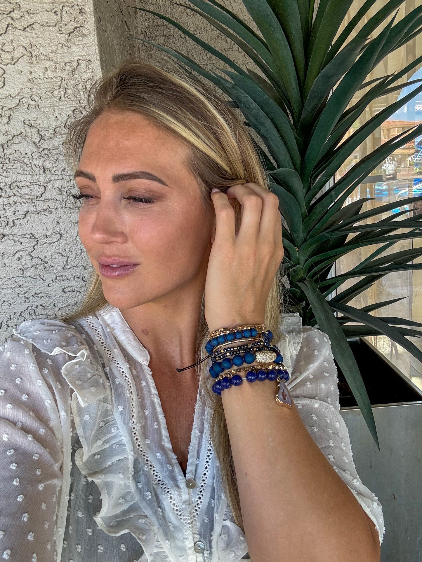 Cobalt Stack Bracelet Set