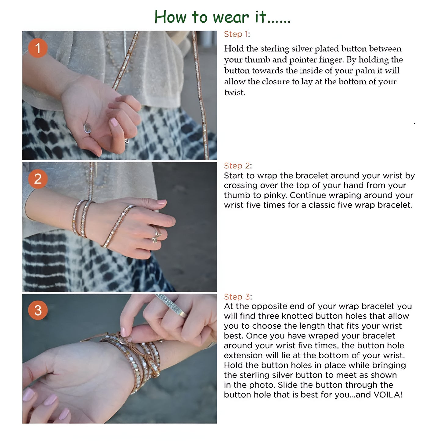 Ophelia Jasper Wrap Bracelet